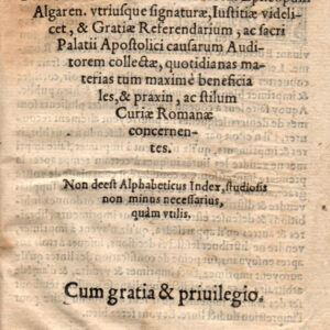 decisiones aureae : per r.p.do. gulielmu cassadorem episcopum algaren. vtriusque signaturae, iustitiae videlicet, & gratiae referendarium, ac sacri platii apostolici causarum auditorem collectae, quotidianas materias tum maximè beneficiales, & pra