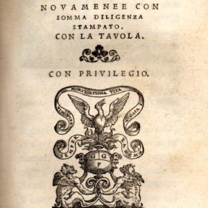 diodoro siculo delle antiche historie fauolose. nouamenee [!] con somma diligenza stampato. con la tauola.