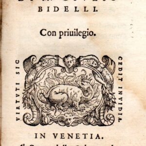 diuerse rime, di m. giulio bidelli.