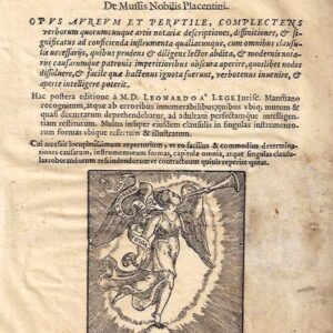 formularium instrumentorum egregii causidici d. petri dominici de mussis nobilis placentini. opus aureum et perutile, complectens verborum quorumcumque artis notariae descriptiones ... hac postera editione a m.d. leonardo a lege iurisc. mantuano ... recog