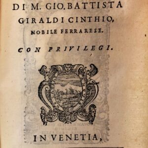 euphimia tragedia di m. gio. battista giraldi cinthio, nobile ferrarese.