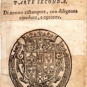 delle rime, et prose del sig. torquato tasso. parte seconda. di nuouo ristampate, con diligenza riuedute, e corrette.