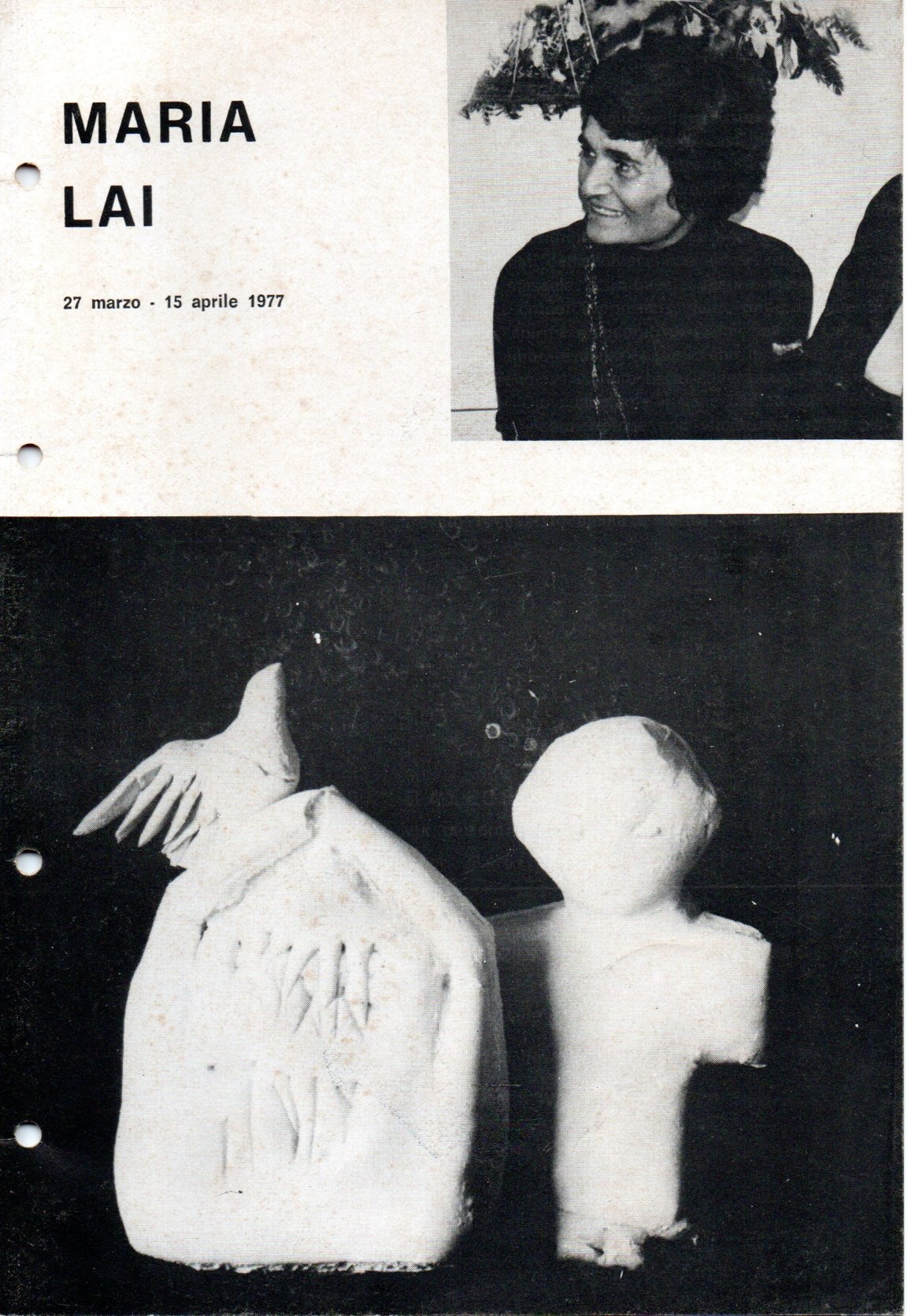 imgi_2_1977_marialai maria lai : 27 marzo 15 aprile 1977 / presentazione di giuseppe dessì
