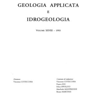 studio dell'idrogeologia e caratterizzazione idrochimica delle acque del tacco di ulassai (sardegna centro orientale) / ardau federica, bianco luigi, de waele jo & vernier antonio