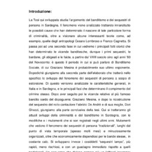 banditismo e sequestri di persona in sardegna
