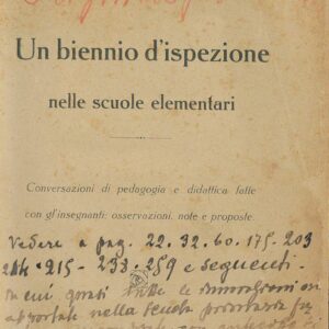 un biennio d'ispezione nelle scuole elementari : conversazioni di pedagogia e didattica fatte con gl'insegnanti: osservazioni e proposte / giulio lorrai de murtas