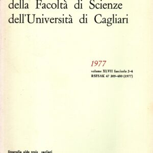 rendiconti del seminario della facoltà di scienze dell'università di cagliari : 1977 : vol. xlvii fascicolo 3 4