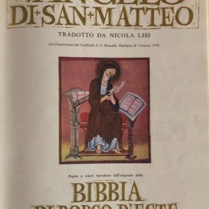 vangelo di san matteo : pagine a colori riprodotte dall'originale della bibbia di borso d'este : incisioni di albrecht dürer