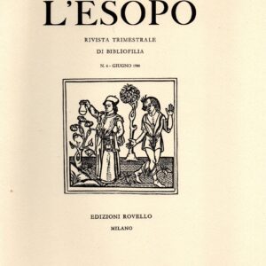 l'esopo: quarterly magazine of bibliophilia: n. 6 june 1980