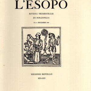 l'esopo: quarterly magazine of bibliophilia: n. 8 december 1980