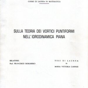 sulla teoria dei vortici puntiformi nell'idrodinamica piana / maria vittoria cannas [tesi di laurea]
